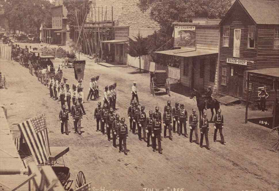 soldiers marching st helena